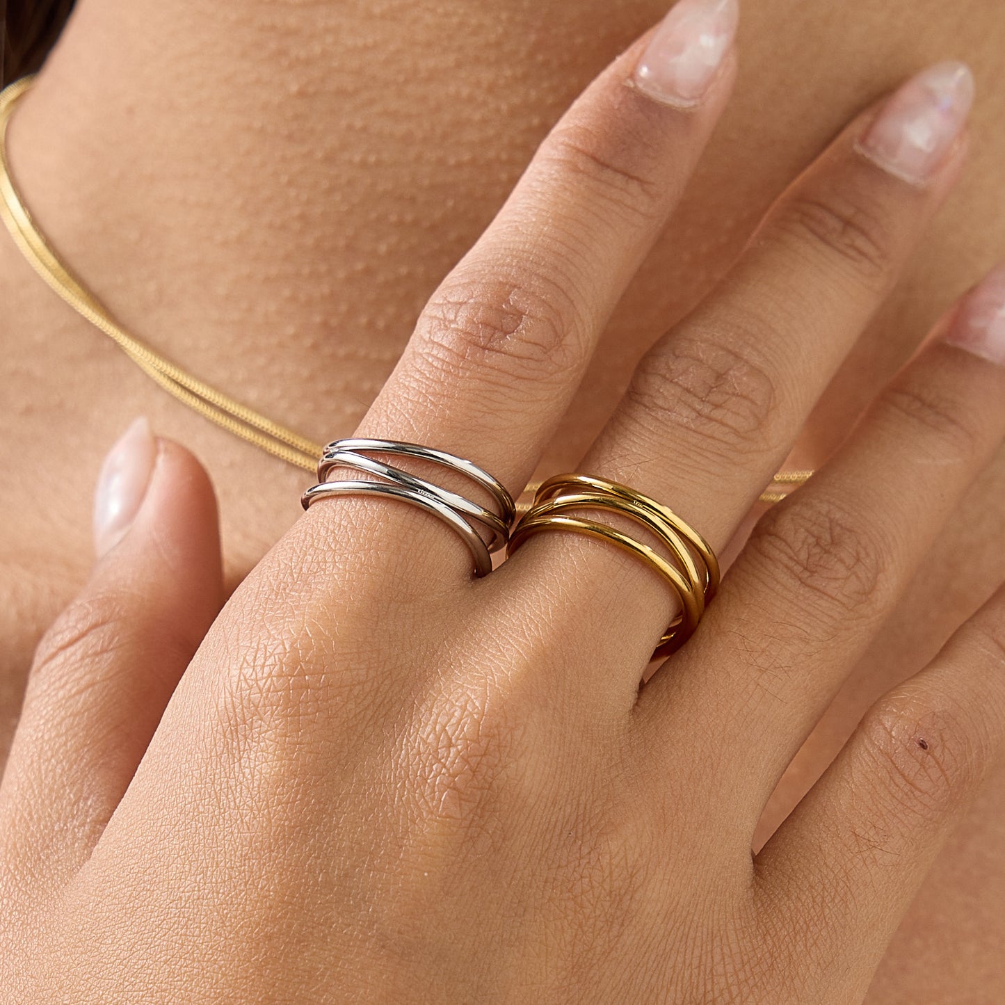 Style Simple Design Personalized Cold Retro Index Ring