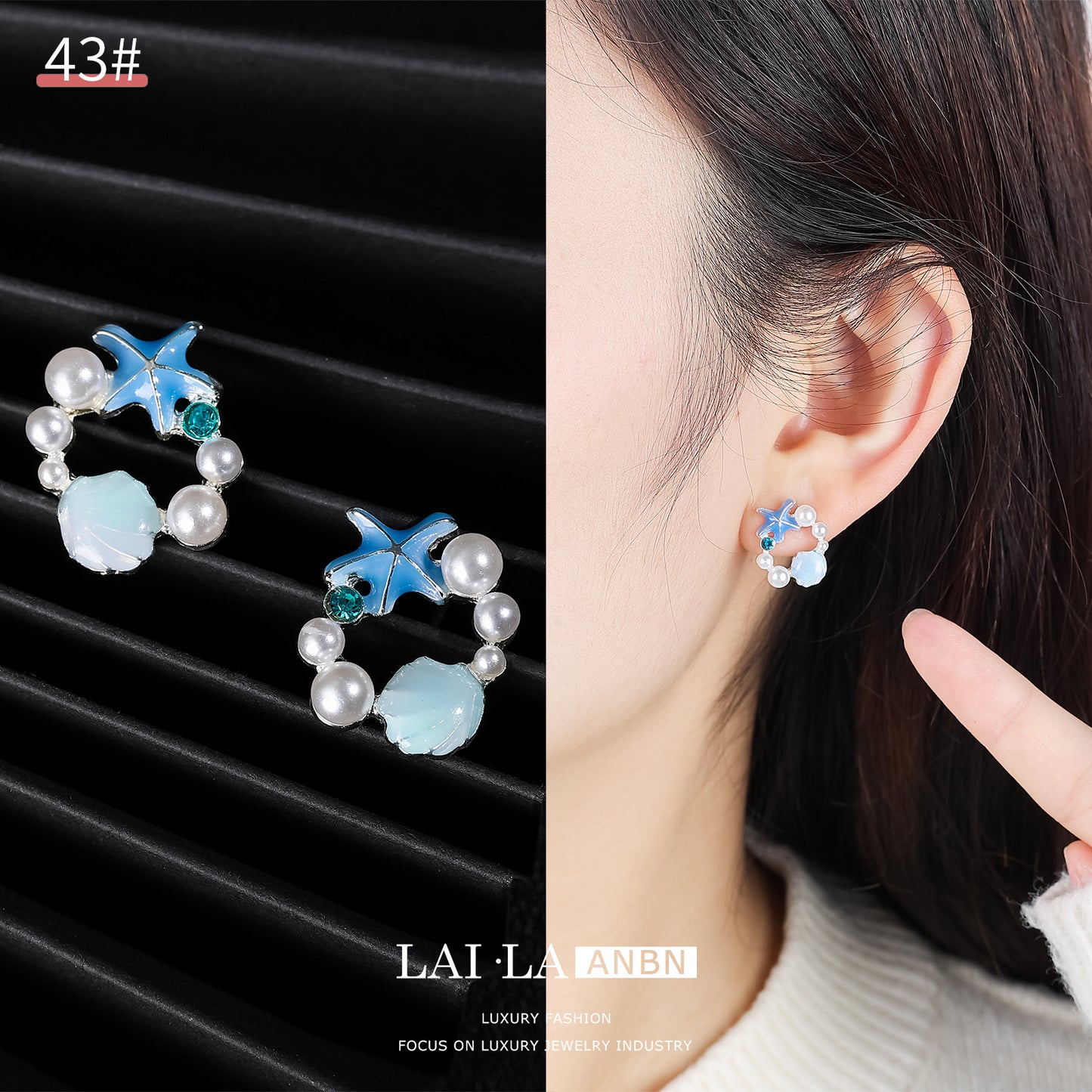 French Retro Pearl Sterling Sier Light Earrings