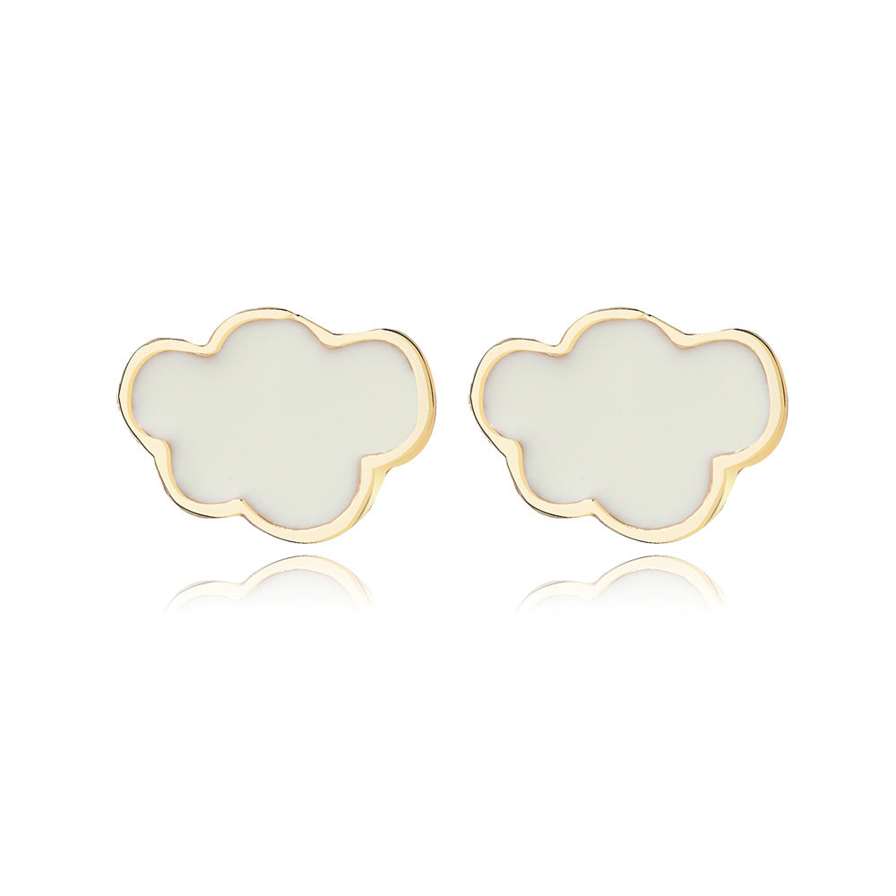 Women's Cloud Small Ear Creative Sweet Dripping Earrings