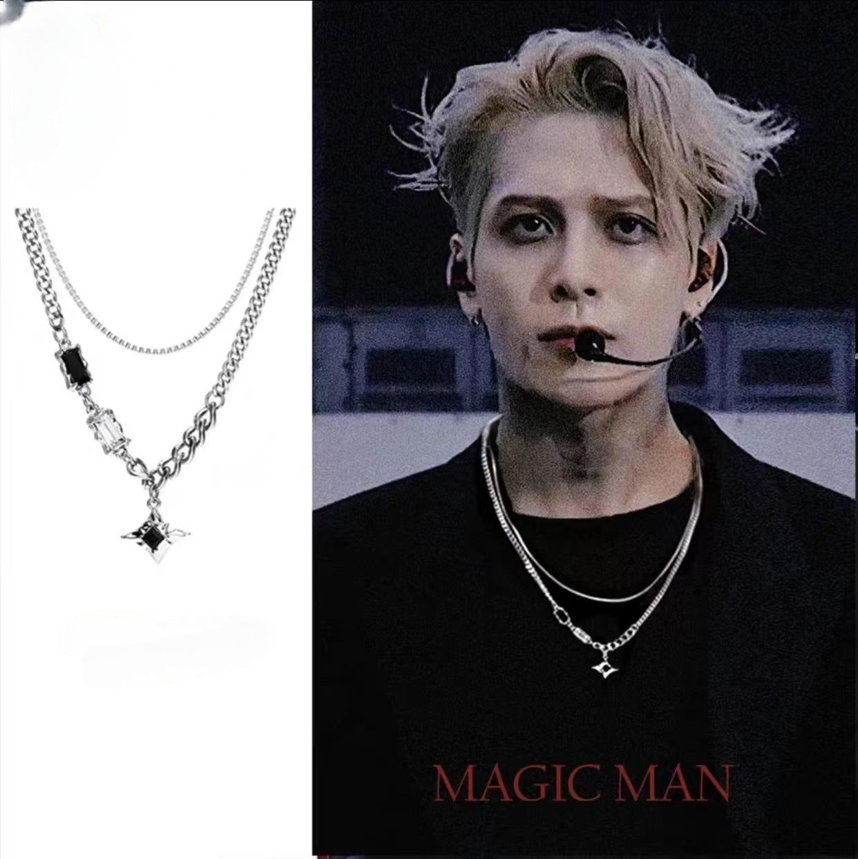 Stars Hip Hop Design Sense Niche Personality Advanced Boys Clavicle Necklace