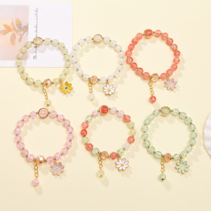 Explosion Flower Crystal Little Daisy Female Korean Jewelry Sunflower Bracelets