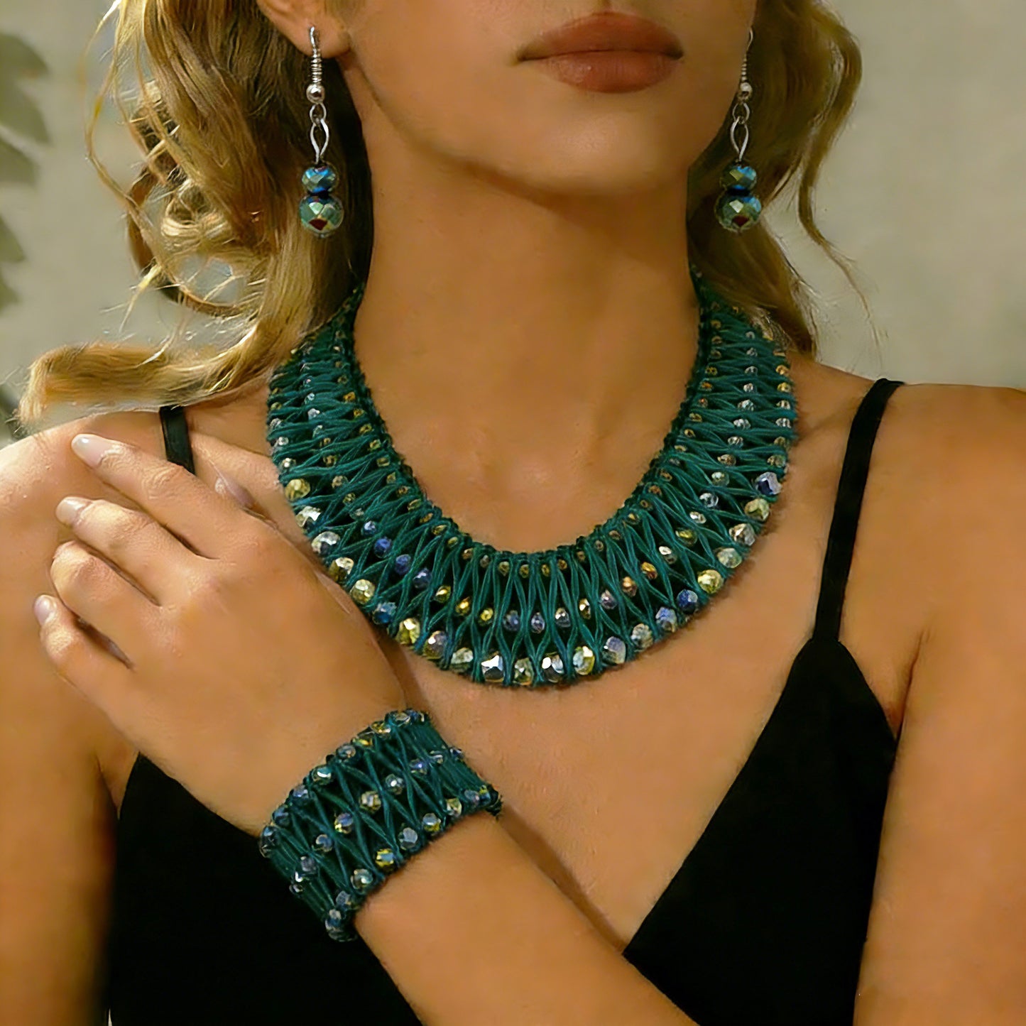 Durable Classic Stylish Woven Pleated Vintage Necklaces