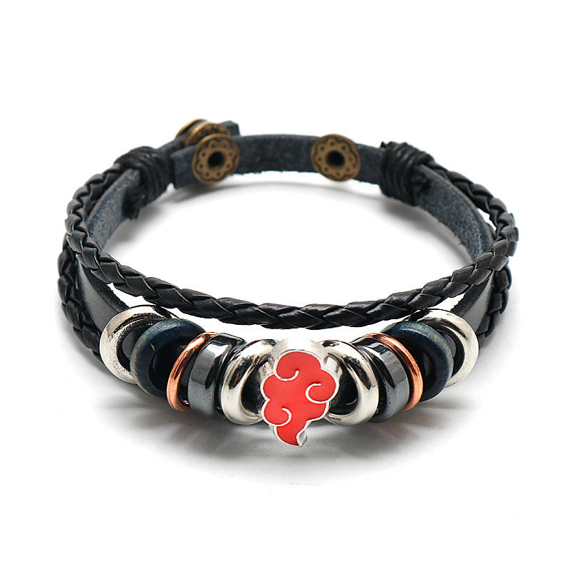 Women's & Men's & One Piece Punk Style Anime Red Bracelets