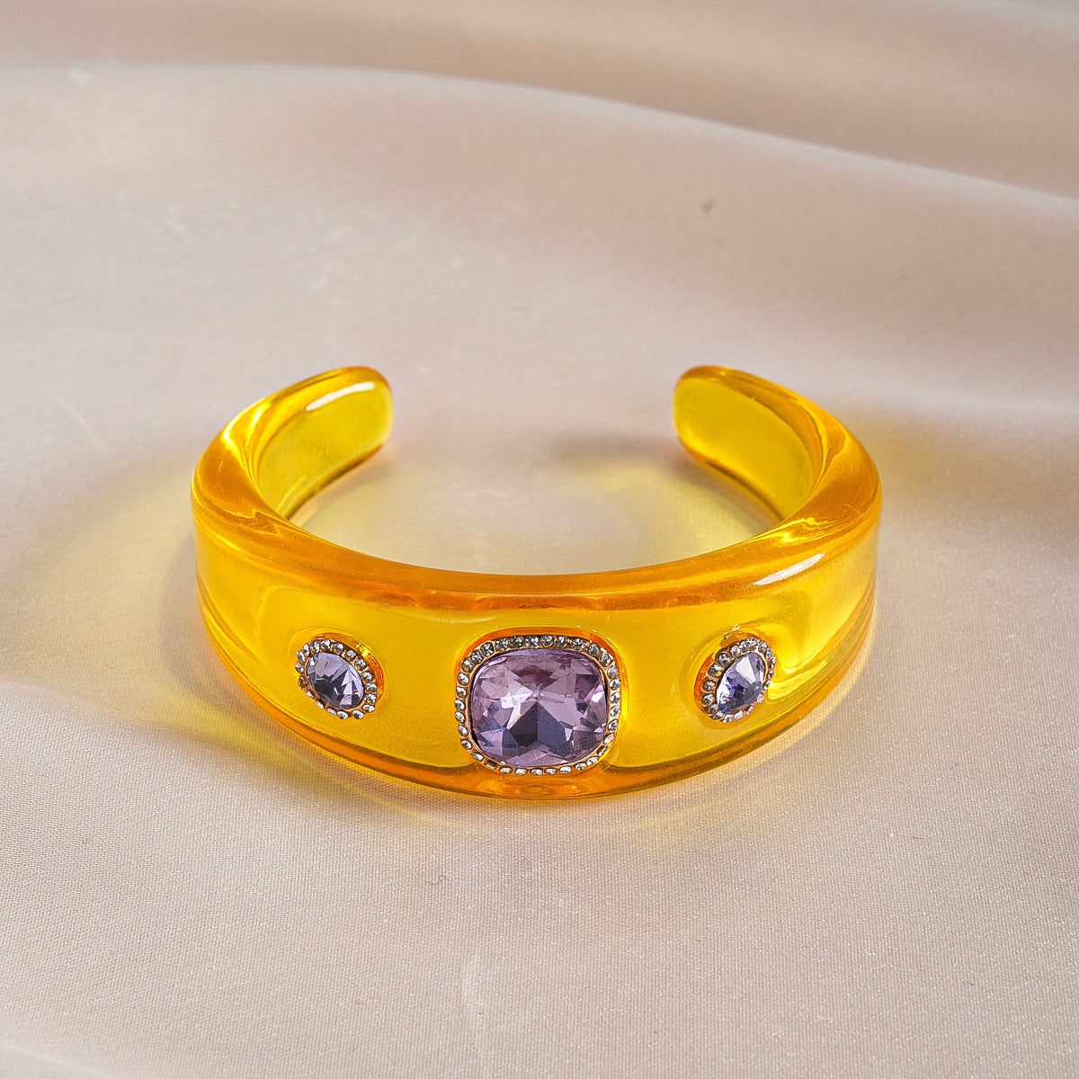 Women's Irregular Resin Minority Simple Retro Temperament Personality Fashion Design Unique Bracelets