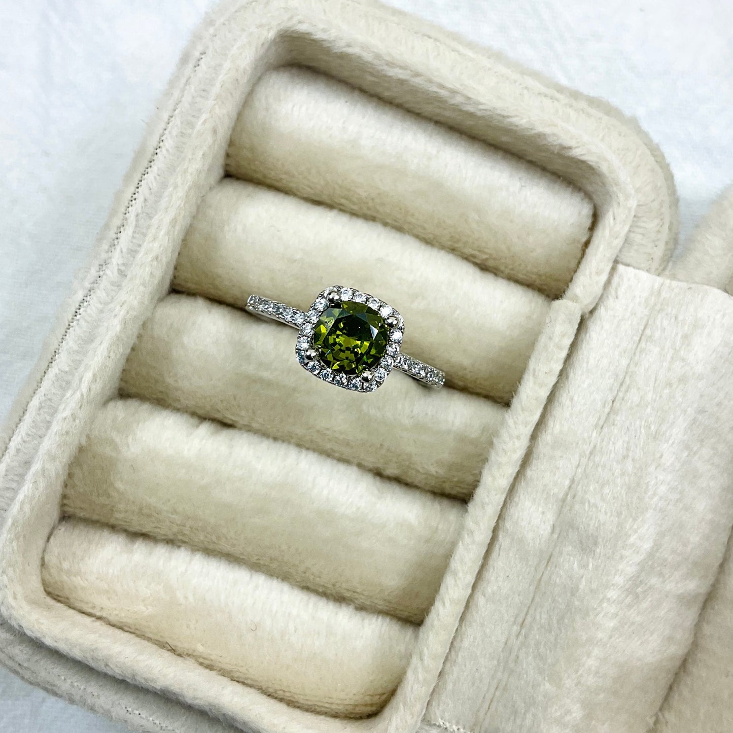 Sugar Cube Female Inlaid Zircon Adjustable Fashion High-grade Shiny Ring