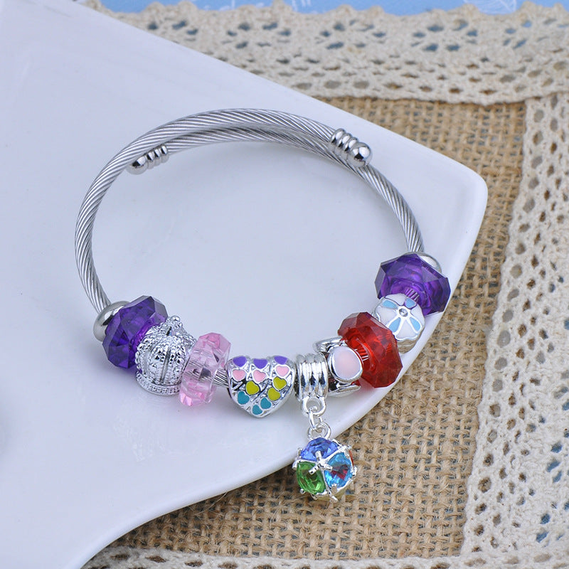 Beaded Big Hole Beads Accessories Live Bracelets