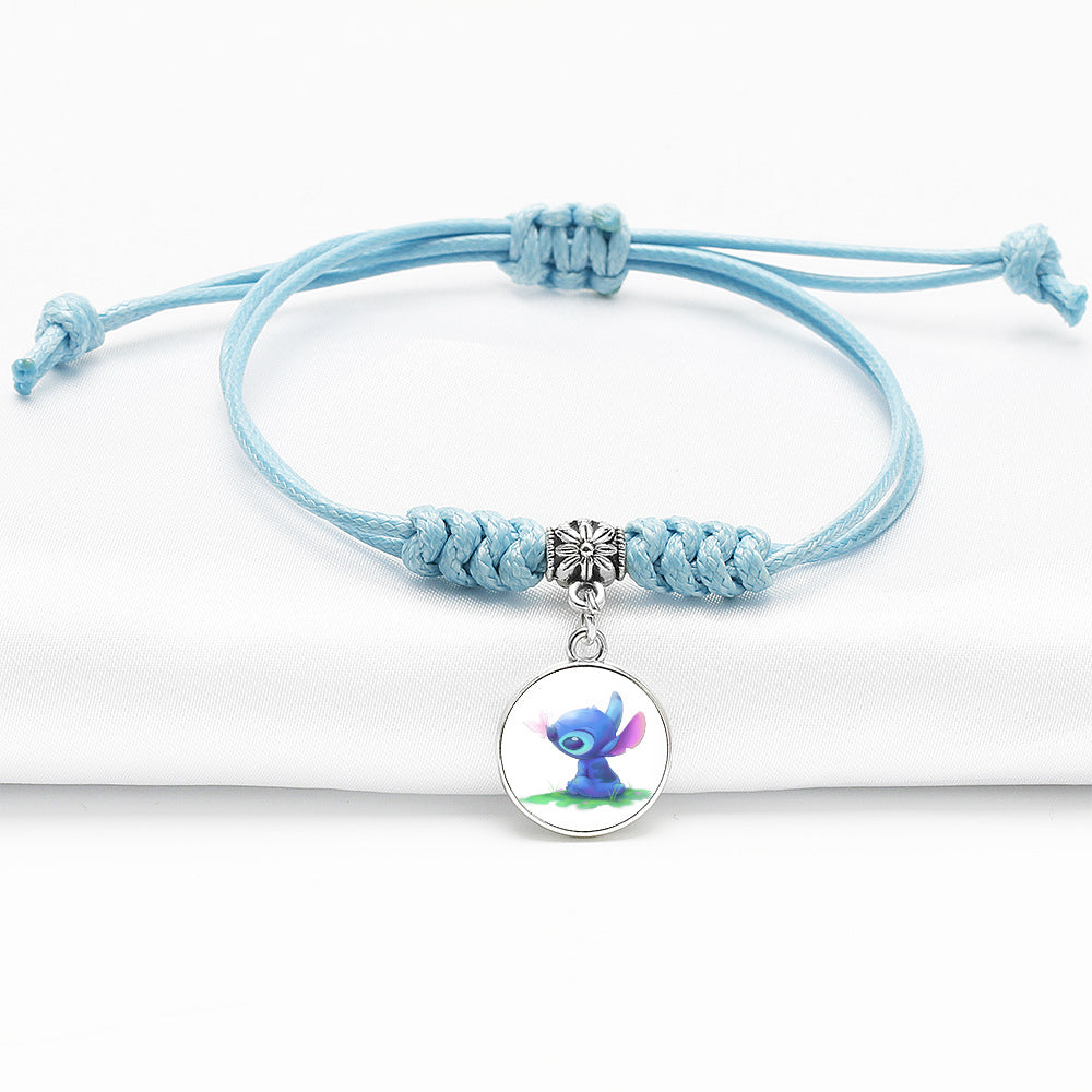 Blaue Cartoon-Dorje-Knoten-Armbänder mit Sternstich