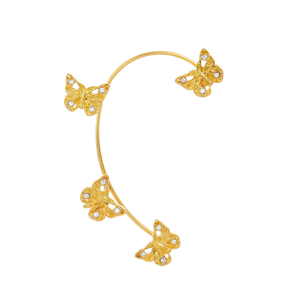 Women's Fairy Mori Style Diamond Butterfly Fashion Ear Clip