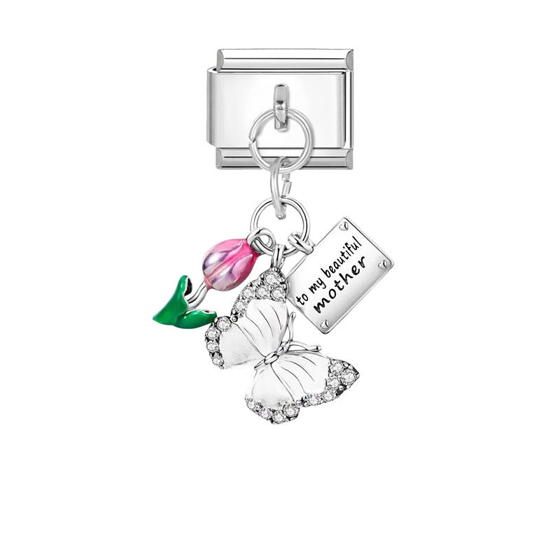 Creative Personality Italian Module Stainless Steel Bracelets