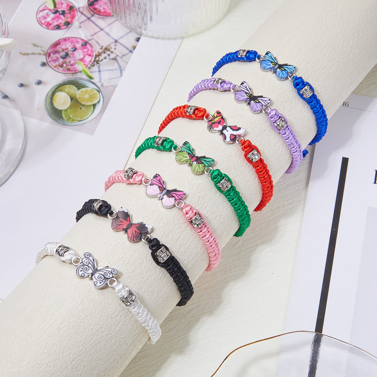 Personnalité papillon fleur femme petite amie cadeaux bracelets