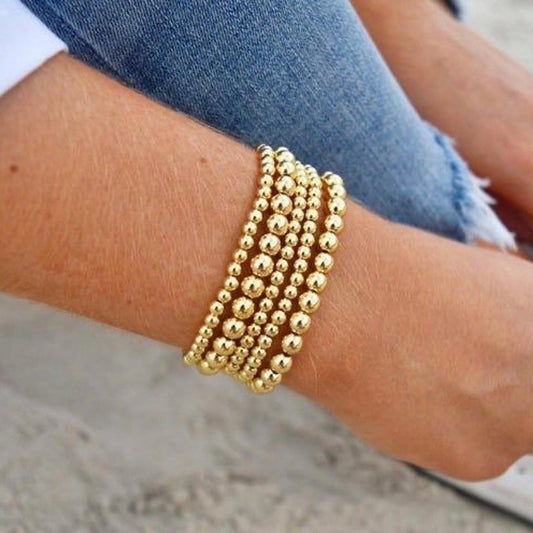 Bead Set Couple Beach Style Geometric Bracelets