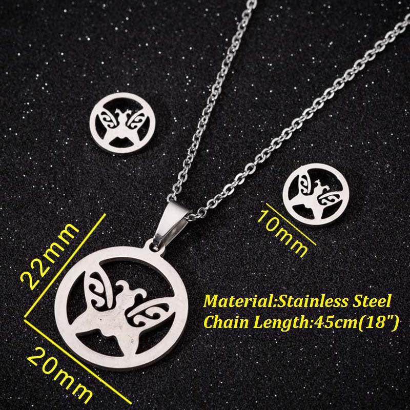 Animal Three-piece Fashion Geometry Pattern Gesture Necklaces