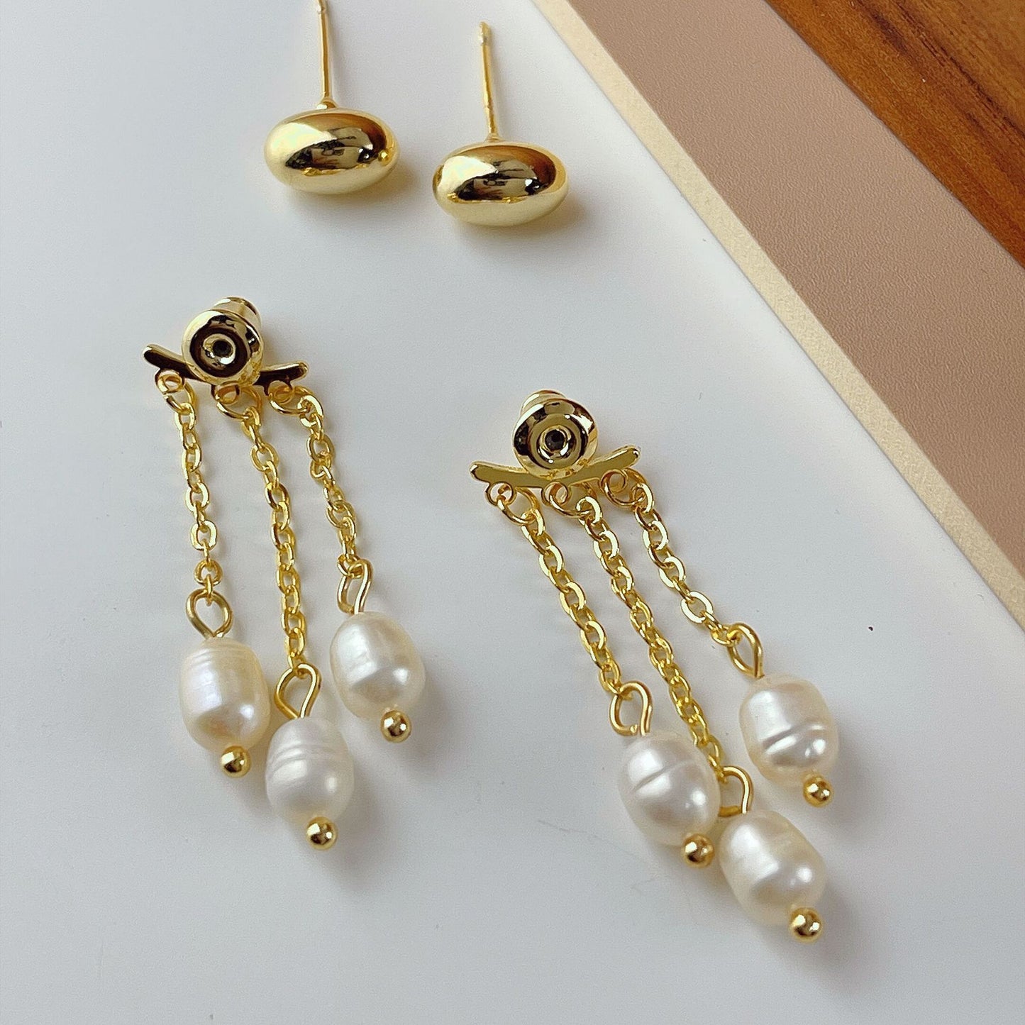 Women's Fresh Water Pearl Tassel Sweet Elegance High-grade Earrings