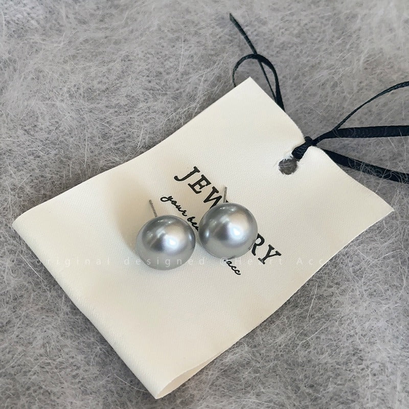 Women's Gray Pearl Light Luxury High-grade Elegant Wild Rings