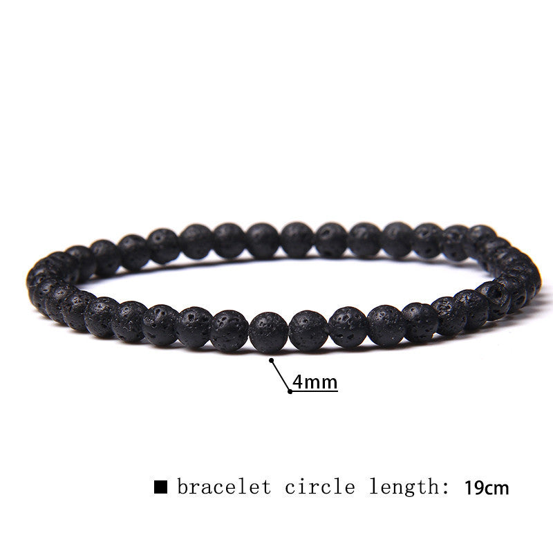 Women's Natural Stone Mini Energy Glossy Beads Bracelets