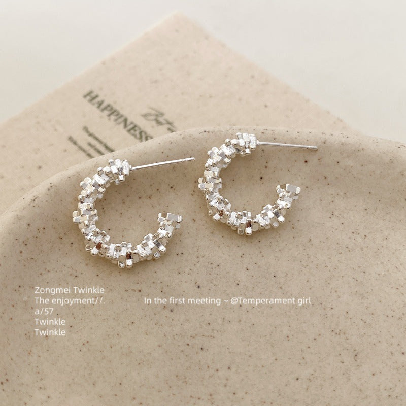 Sier Screw Without Pierced Super Shiny Sparkling Mosquito Coil Rings