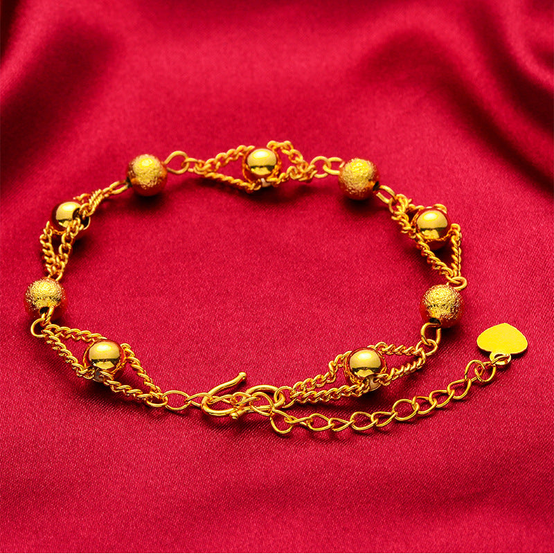 Placer Gold Right Rain Female Brass Bracelets