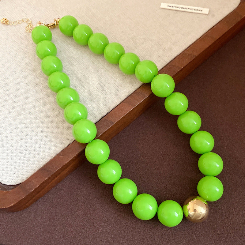 Dopamine Acrylic Beaded Sub Personality Light Luxury Bracelets