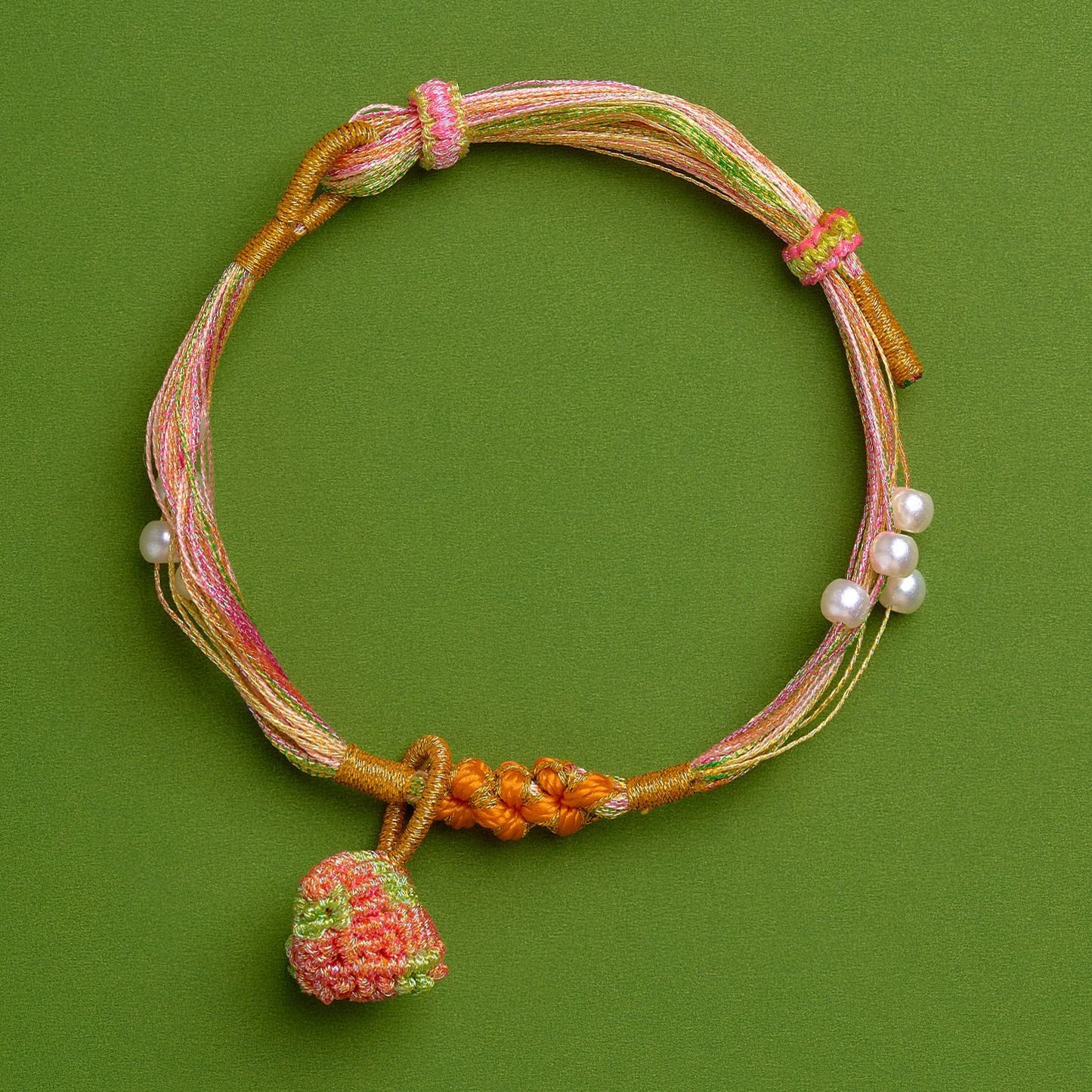 Peach Blossom Knot Small Dragon Boat Festival Hand Woven Rope Bracelets