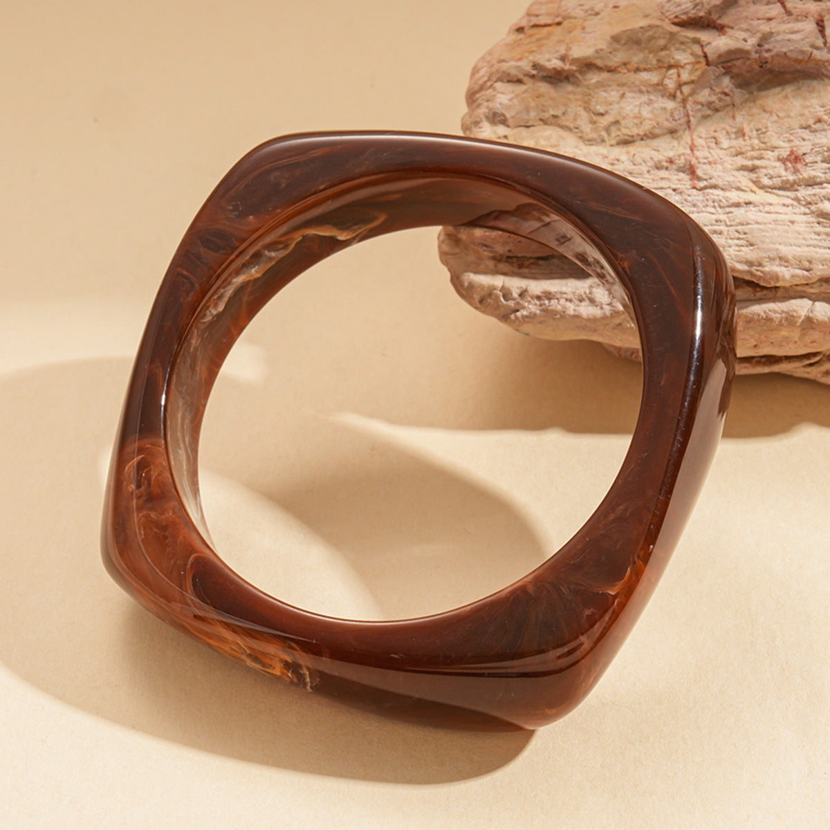 Women's Irregular Resin Minority Simple Retro Temperament Personality Fashion Design Unique Bracelets