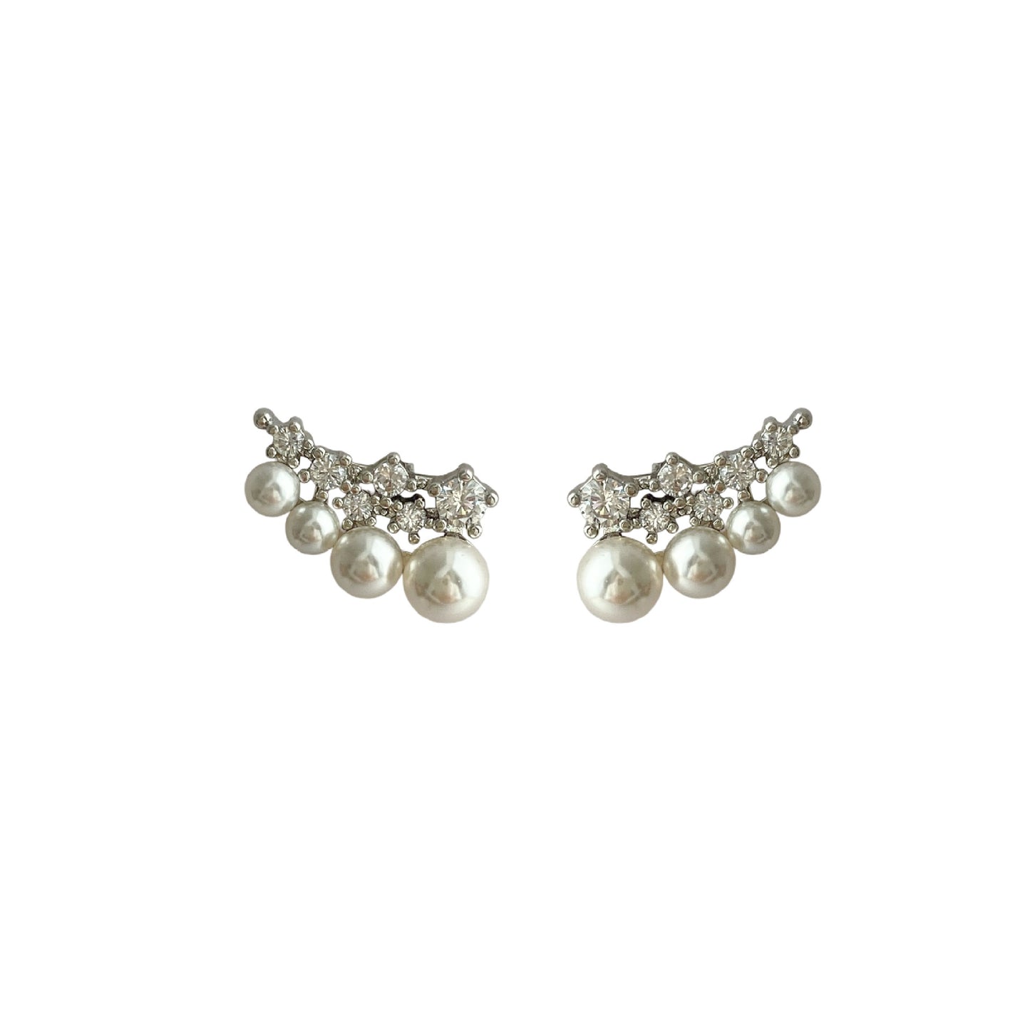 Plated Design High-grade Exquisite Asymmetric Geometric Clips Light Ear Clip