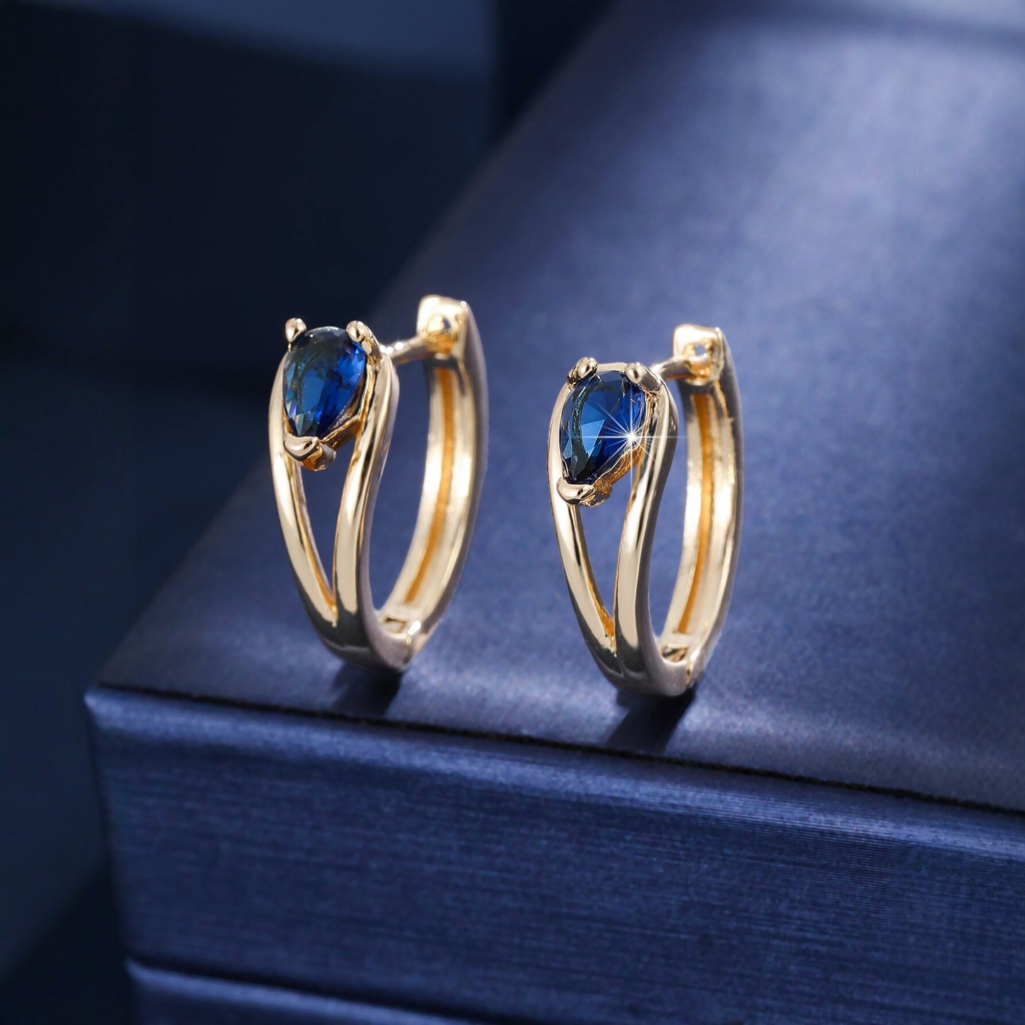 Women's Water Drop Double Twist Ear Clip Commuter Date Daily Match Earrings