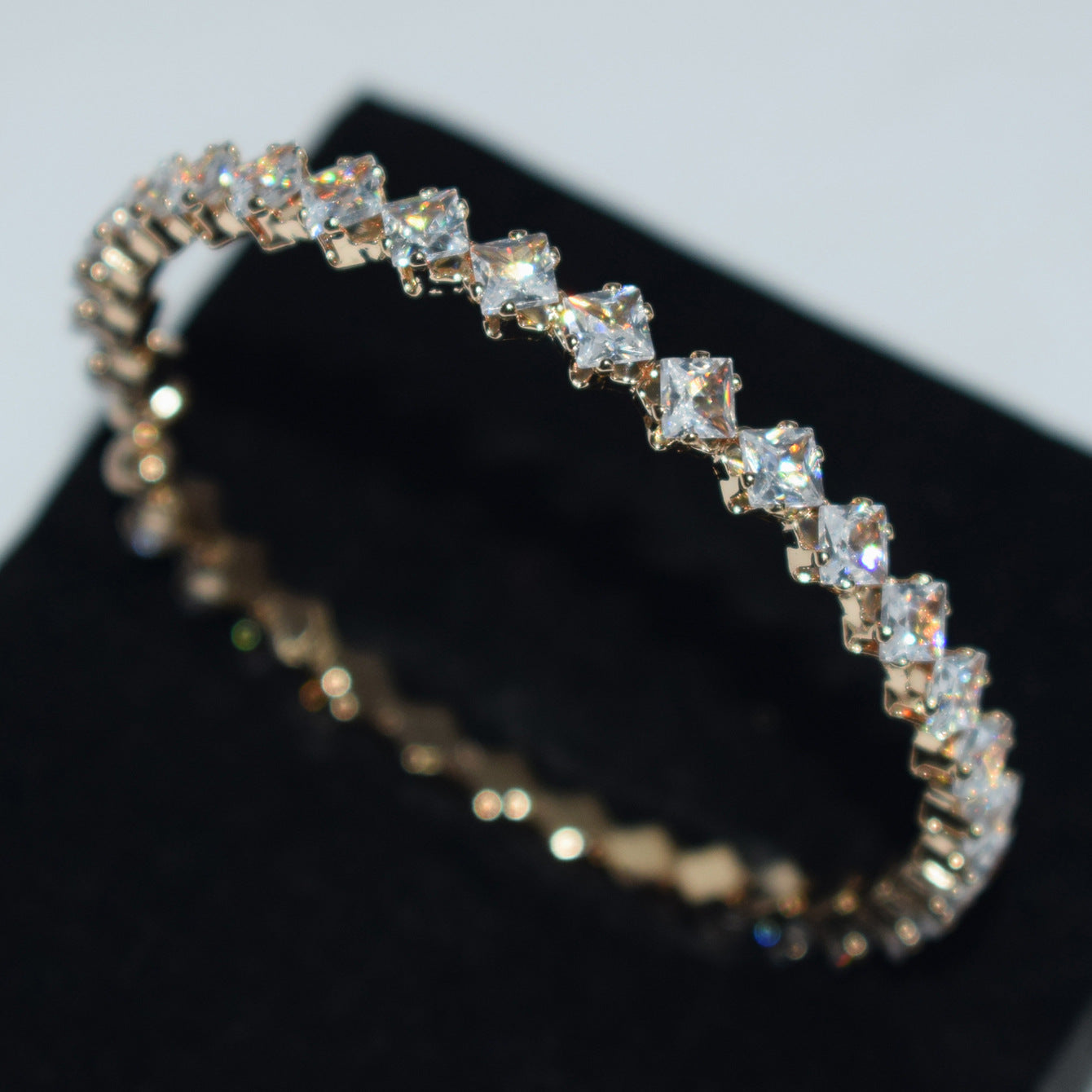 Women's Luxury Zircon Collar Ear Three-piece Horse Eye Fashion Jewelry Set
