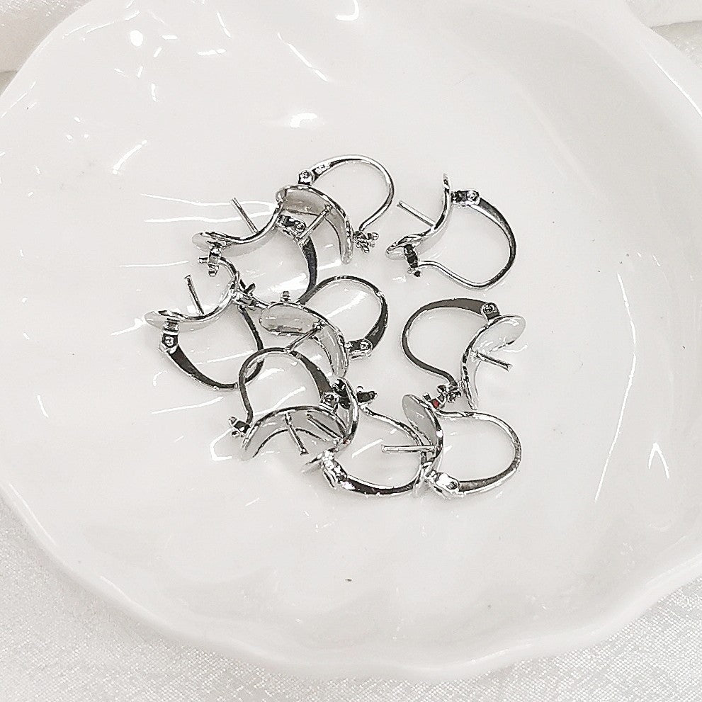 Popular Pearl Jade Beeswax Eardrop Frame Earrings