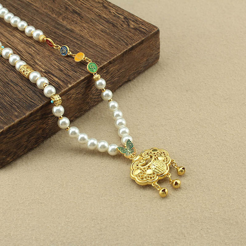 Ping An Imitation Pearl Female Han Costume Temperament Wild National Pendants