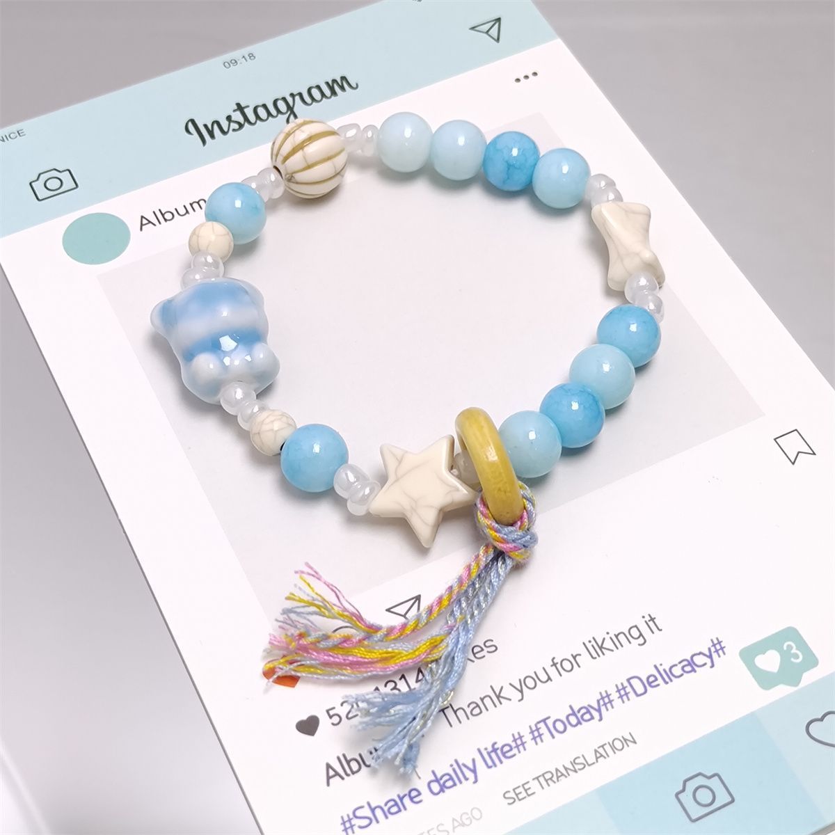 Women's & Men's Dopamine Couple Ceramic Girlfriends Birthday Gifts For Bracelets