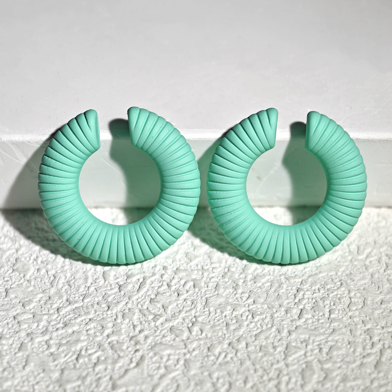 Acrylic Candy Color Matte Simple Design Ear Clip
