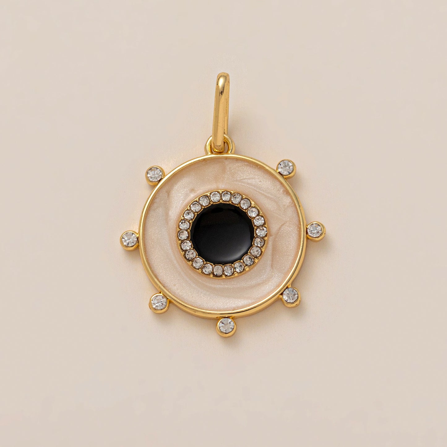 Retro Style Love Round Fish Navigation Coin Female Constellation Drop Necklace