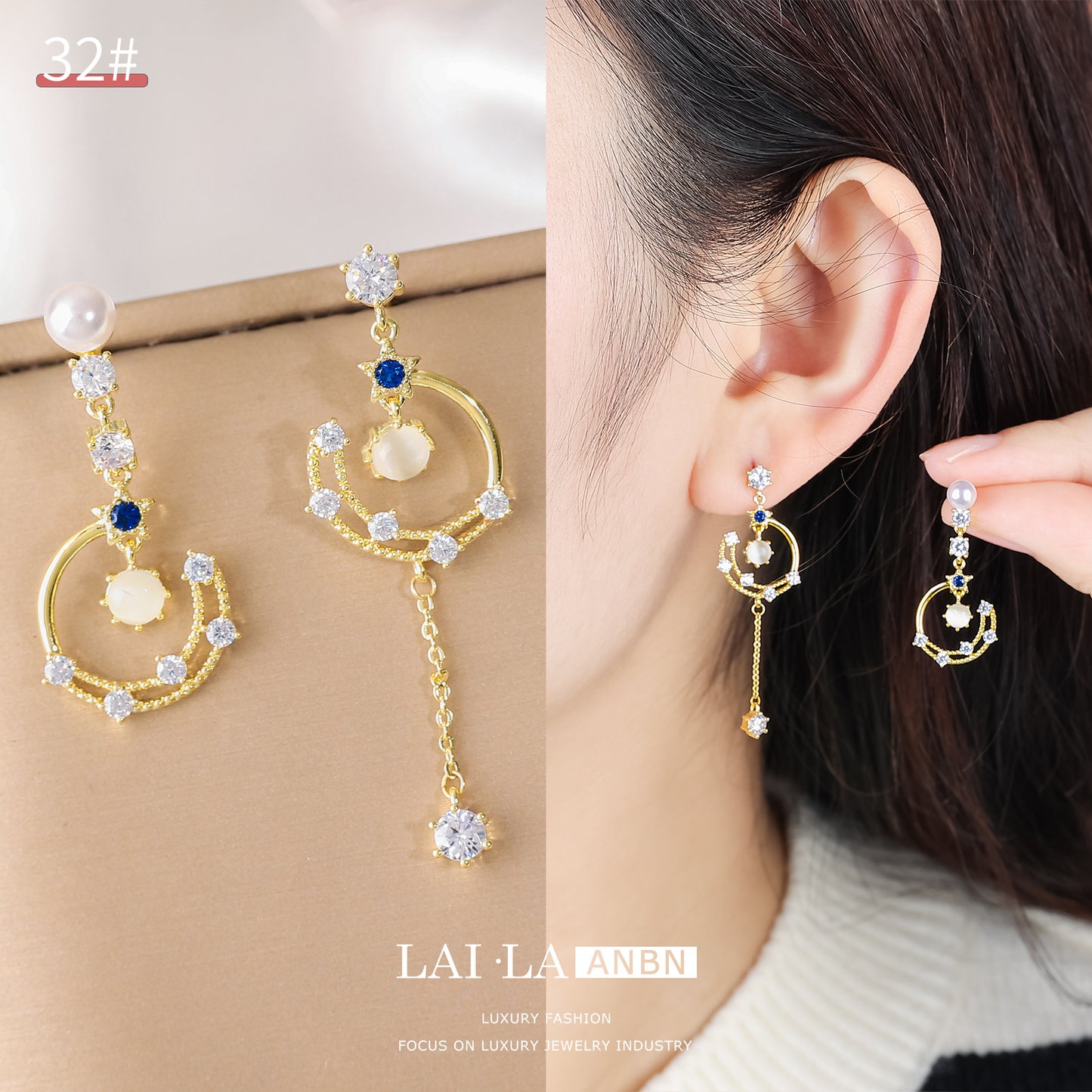 French Retro Pearl Sterling Sier Light Earrings
