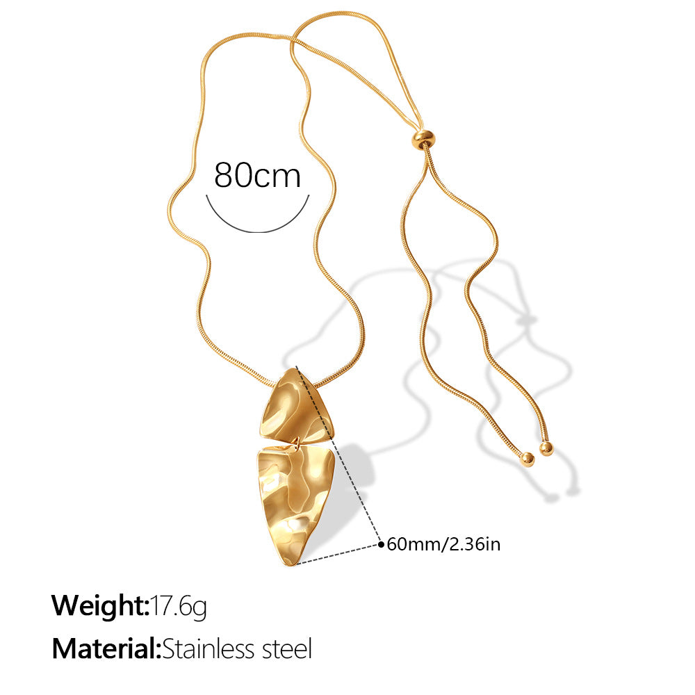 Irregular Geometric Metal Stitching Suite Style Light Luxury Necklaces