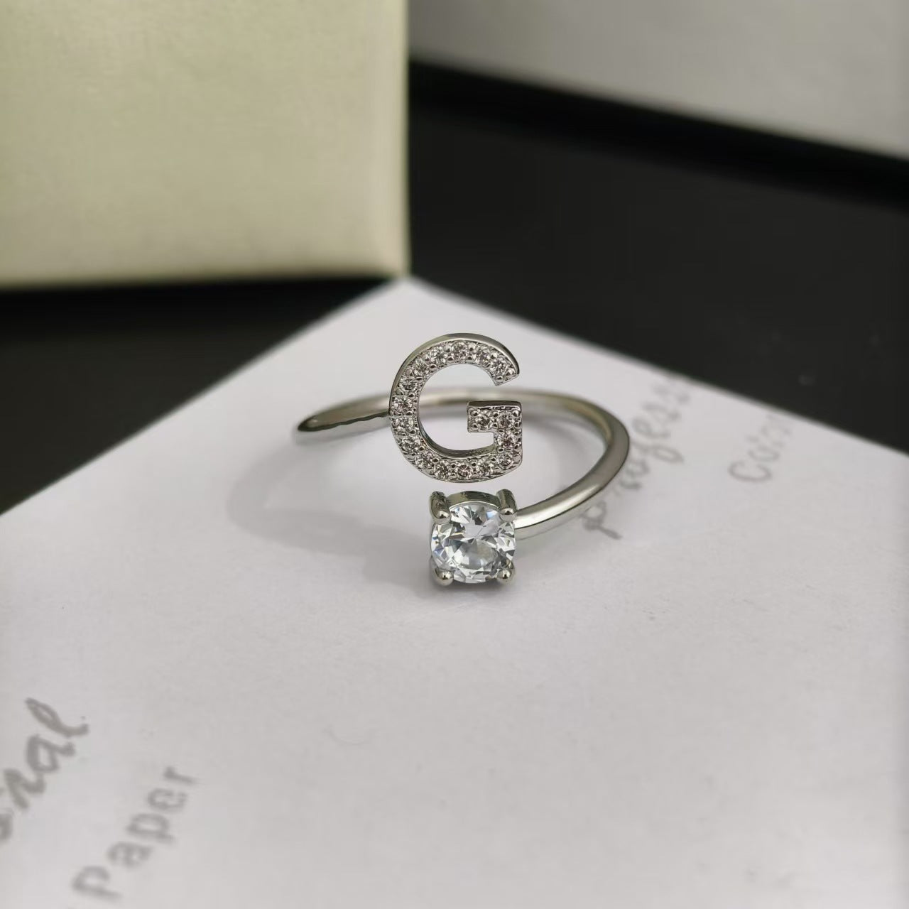 Open Female Your Name My Last English Personality Ring