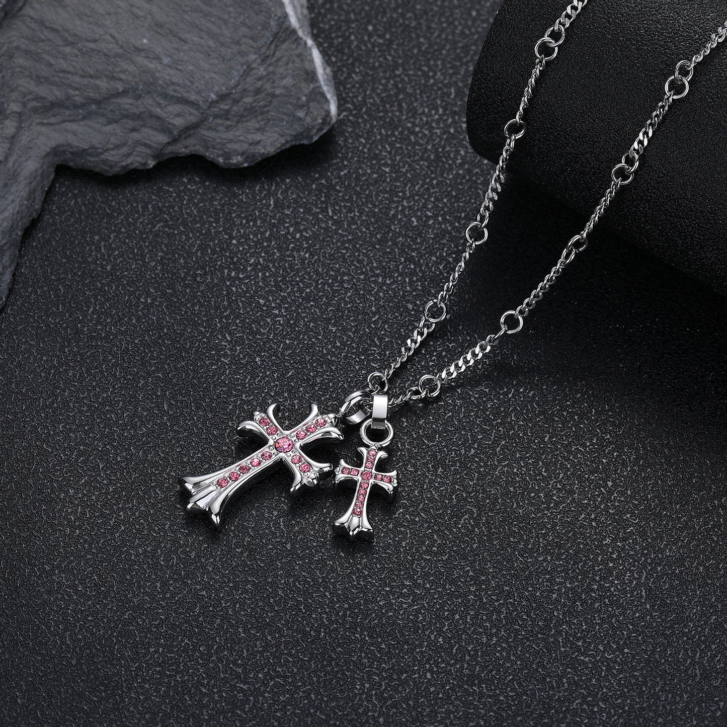 Women's & Men's High-grade Twin Sweater Chain Special Interest Necklace