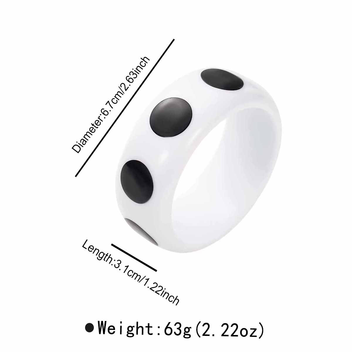 Fashion Exaggerated Geometry Irregular Resin Beaded Bracelet