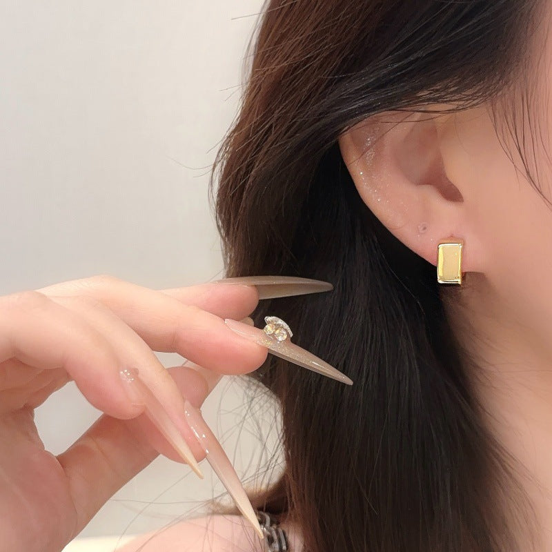 Women's High-grade Style Geometric Small Square Personalized Earrings