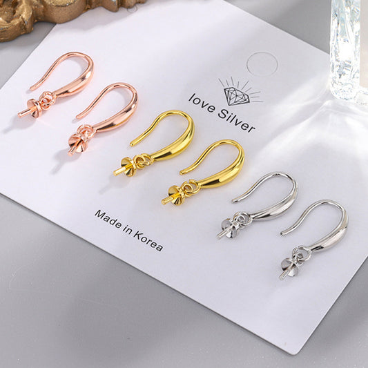 Holder Gold Sier Color Ear Hook Earrings