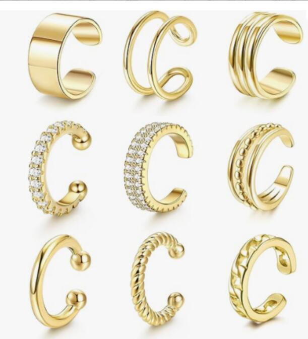 Women's Simple Fashion Elegant Earless Beautiful Circle Ear Clip