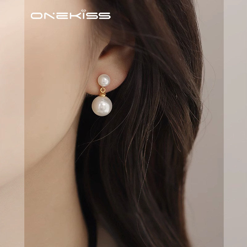 Imitation Pearl Female Light Luxury Minority Design Advanced Sense No Rings