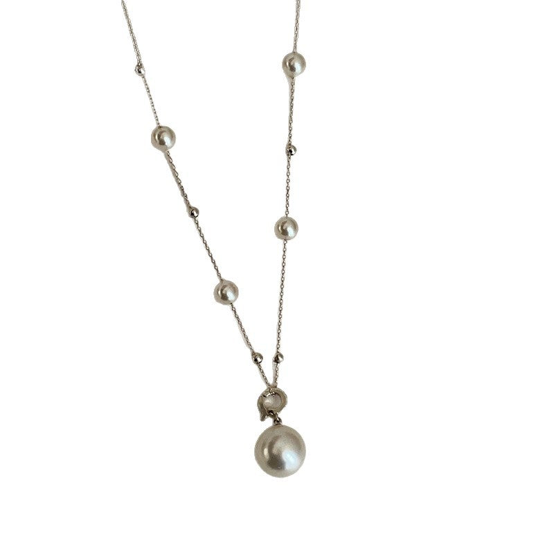 Pearl Female Mild Luxury Retro Niche Personality Fashion Trend Sweater Necklace