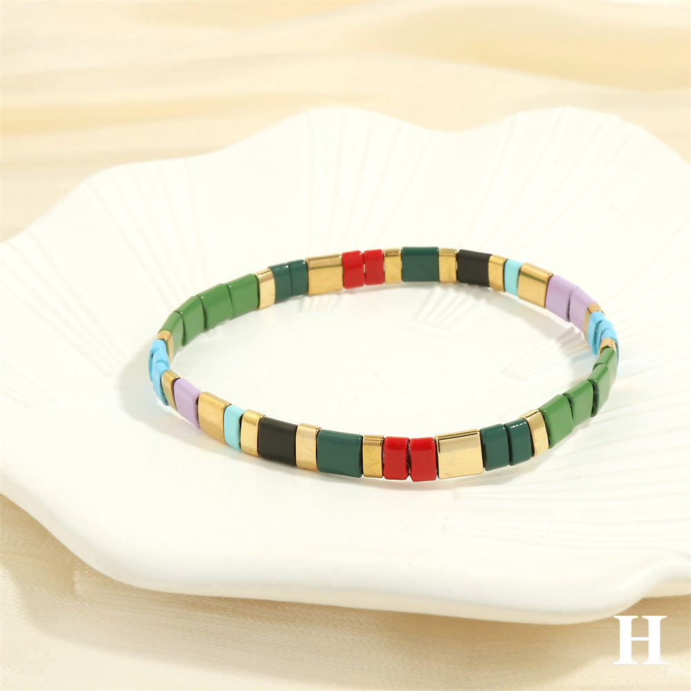 Style Macaron Color Series Lifting Bead Bracelets