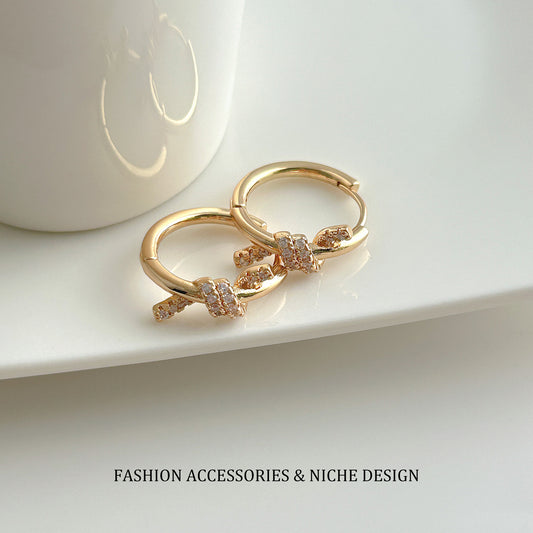 Knotted Round Clip Personalized Cold Style Rings