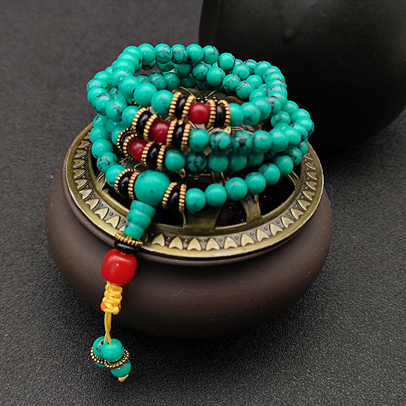 Women's & Men's Beads Turquoise Tibetan Ethnic Style Tourist Bracelets