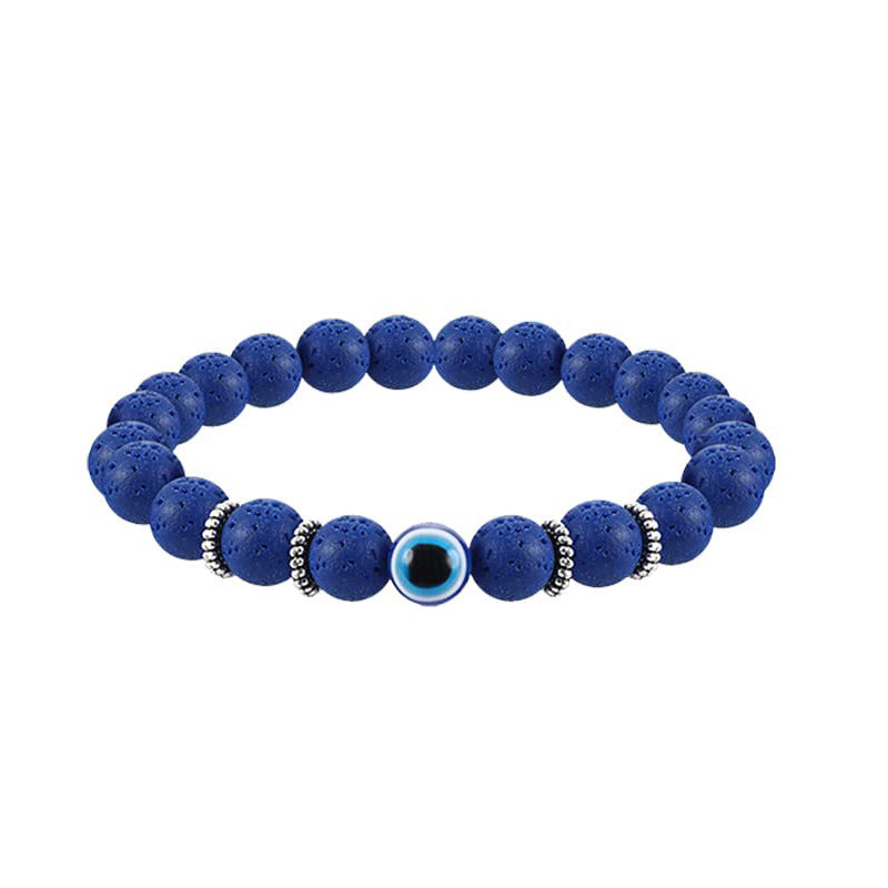 Devil Eye Fatima Palm Beaded Resin Glaze Blue Eyes Bracelets