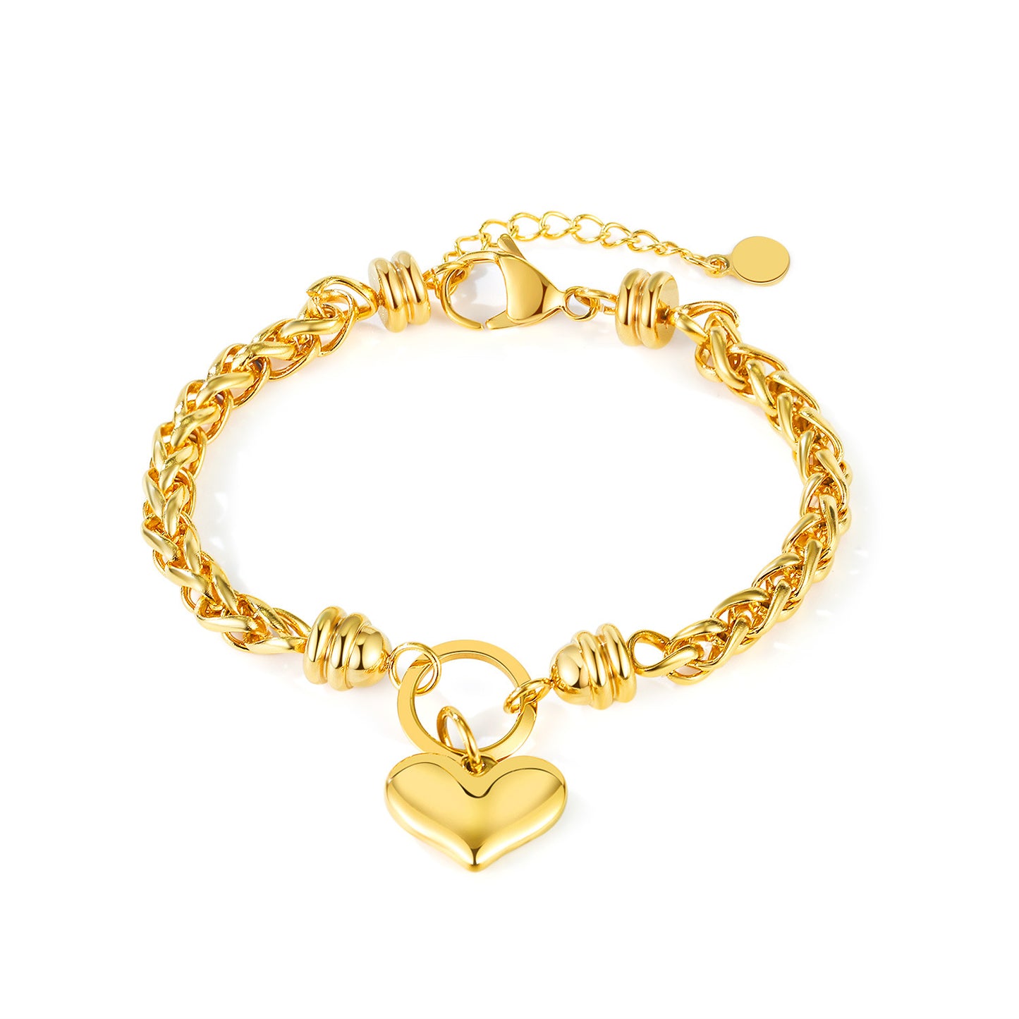 Bracelets en acier inoxydable d'amour de Style de mode d'ornement des femmes