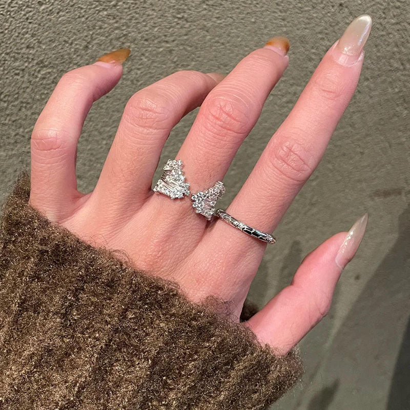 Stacked Female Light Luxury Minority High-grade Palace Style Ring