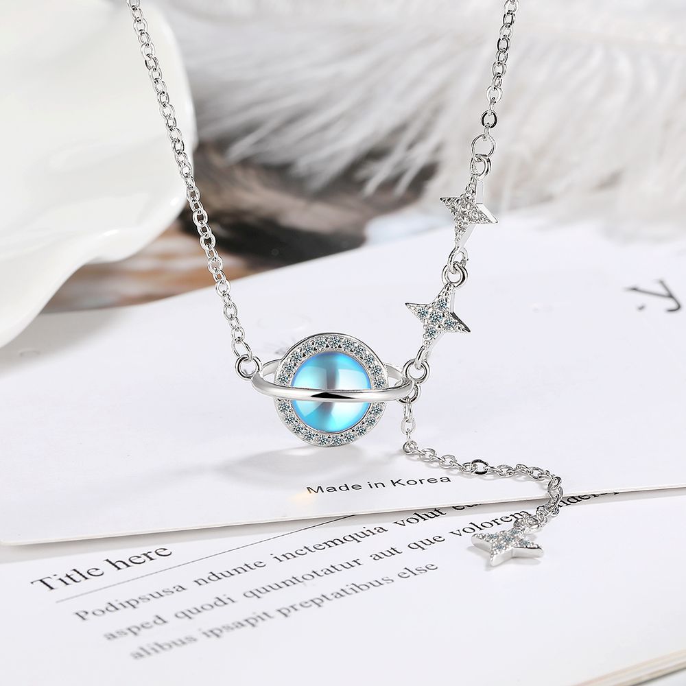 Chain Female Zircon Light Luxury Mori Style Star Necklaces