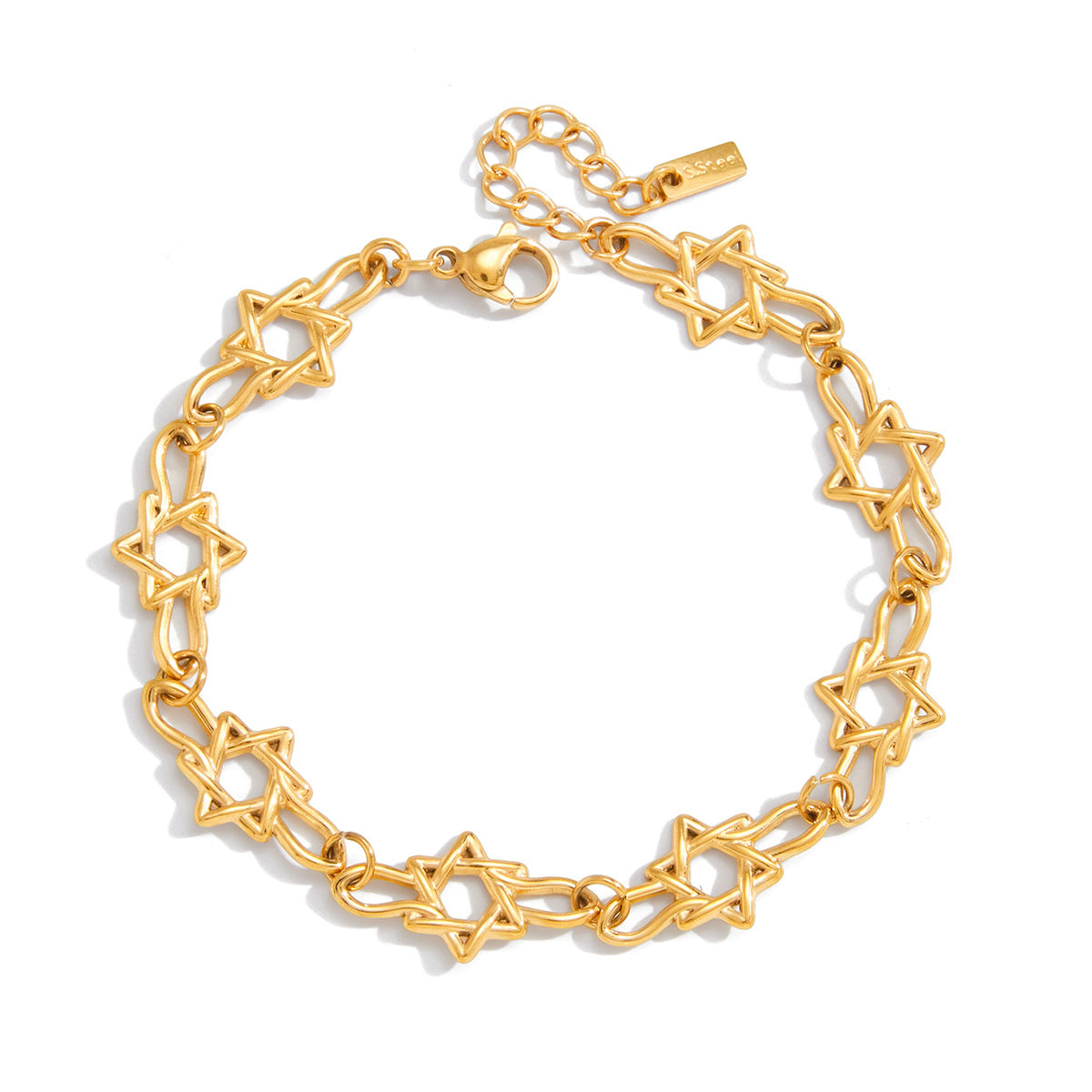 Ding Stainless Steel Zircon Tennis Light Luxury High-grade Korean Bracelet